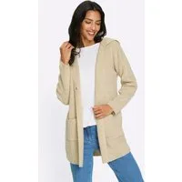 Sieh an! Strickjacke Strickjacke Langarm Jacquard