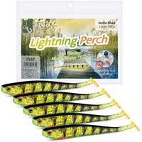 Zite Kunstköder Gummifische Zander Set - Softbait Angelköder Lightning Perch UV-Aktiv