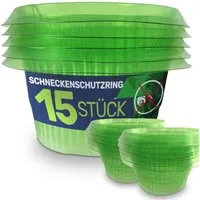 Gravidus Schneckenkante Schneckenschutzring Set Schneckenschutz Pflanzenkragen, 15-St.