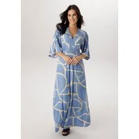 Aniston SELECTED Maxikleid mit weiten, 3/4-langen Ärmeln