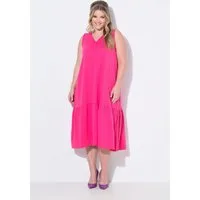 MIAMODA Jerseykleid Midikleid A-Linie Cupromix-Jersey Saumvolant