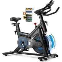 Wenoker Heimtrainer Fahrrad mit App – Leises Hometrainer mit Magnetwiderstand (1-tlg), Indoor Fitnessbike für Kardio-Training zu Hause