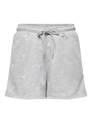 ONLY - ONLLUNA SHORTS UB SWT Light Grey Melange - Gr. - XS