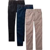 bonprix Schlupfhose (Packung, 3-tlg) aus Baumwolle, mit elastischem Gummizugbund, Regular Fit
