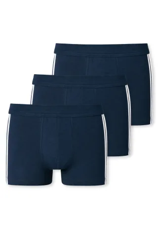 SCHIESSER - 3PACK Shorts dunkelblau - Gr. - 6