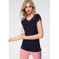 Ragwear Kurzarmshirt MINT STRIPES O im Streifen-Ringel-Design