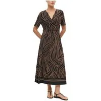 s.Oliver BLACK LABEL Blusenkleid Sommerkleid mit Animal-Print