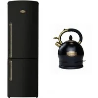 Kaiser Küchengeräte Kühl-/Gefrierkombination Kühlschrank 60 cm breit,330 L, NoFrost, 199 cm, Touchsteuerung+Exklusiver Retro Wasserkocher Kontroll LED 2L 1800 W KK 60825 Em, 60 cm breit