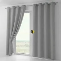 Beautex Verdunkelungsvorhang mit Ösen Vorhang, Gardine blickdicht abdunkelnd (1 St), Ösen, verdunkelnd, Blackout, blickdicht, waschbar, Ösenaufhängung, Farbwahl