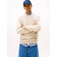 Tommy Jeans Sweatshirt TJM REG LINEAR CREW EXT mit Logostickerei