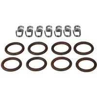 Liedeco Gardinenring, Gardinenstangen, (Set, 8-St., mit Faltenlegehaken), für Gardinenstangen Ø 16 mm