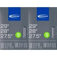 Schwalbe Fahrradschlauch 2x Schwalbe AV 19 Schlauch 29 Zoll 622 AV19 27.5 584 Autoventil, 1,50, 1,75, 1,95, 2,00, 2,10, 2,125, 1,80, 2,30, 2,20, 1,60, 2,40, 2,25, 1,90, (2-St)