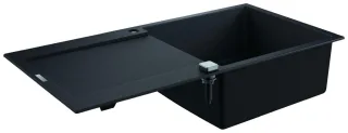 GROHE Kompositspüle K500 31645 1 Becken 1000x500mm mit ATF re/li granit schwarz, 31645AP0 31645AP0