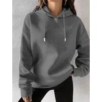 RMK Kapuzenpullover Damen Winter Pullover Basic Oversize