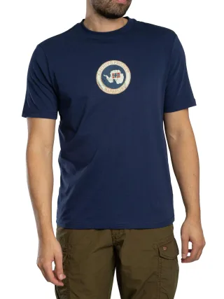 Napapijri Phos Relaxed T-Shirt, Blau
