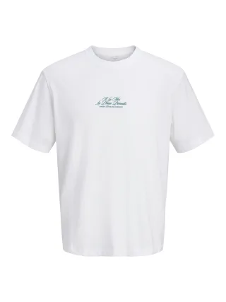 JACK&JONES - JORCASSIS PHOTO BACK TEE SS CN JNR Bright White - Gr. - 176