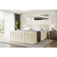 ALTDECOR Boxspringbett OTTA-Z KING (Multipocket-Matratze H4, H3 Matratze Bonellfederung, Topper, Kopfteil), Doppelbett mit Fußteil