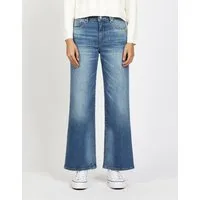 GANG Weite Jeans 94CARLOTTA weiter Fit im bodenlangen Palazzo-Style