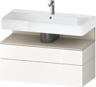 Duravit Qatego Waschtischunterbau wandhängend Weiß Hochglanz 990x470x590 mm - QA4395083220010 QA4395083220010