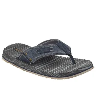 Skechers Quill Textile Herren Flip-Flops in Marineblau