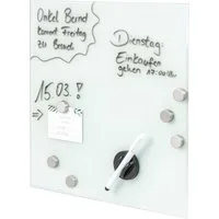bremermann Magnettafel Magnettafel mit Glasfront, 6 Magnete und 1 Marker