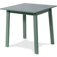 KHG Esstisch Bürotisch Grün für 2-4 Personen, Skandi Look, bis 100 kg belastbar, lackiert, pflegeleicht, Massivholzgestell