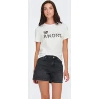 ONLY T-Shirt ONLDITTE LIFE RHNSTN S/S ANIMAL TOP JRS