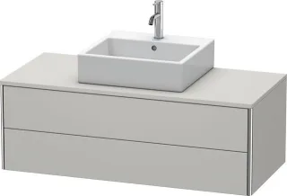 Duravit XSquare Konsolenwaschtischunterbau wandhängend Betongrau Matt 1200x548x400 mm - XS491200707 XS491200707