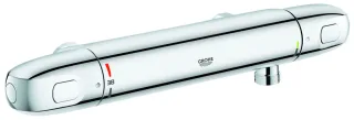 GROHE Thermostatarmatur Grohtherm 1000 34817_3 mit Brausegarnitur 600mm chrom, 34817003 34817003