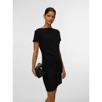 Vero Moda Minikleid VMMILLE SS SHORT DRESS JRS NOOS Materialmix, mit Raffung