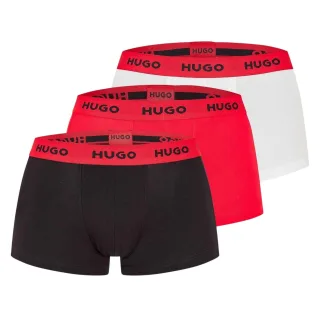 Hugo - Retropants für Herren (3er-Pack) (Schwarz/Rot/Weiß)