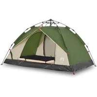 vidaXL Kuppelzelt Kuppel-Campingzelt 2 Personen Grün Quick Release, Personen: 2 (1 tlg)