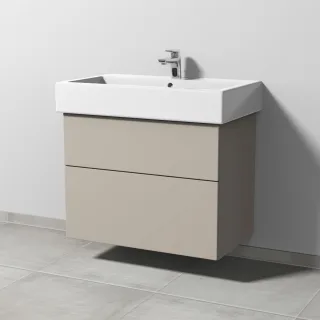 Sanipa 3way Waschtischunterbau zu Duravit Vero Waschtisch mit 2 Auszügen, Kaschmir-Matt SP7171U