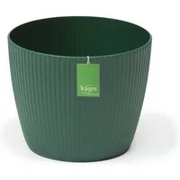 KAGM Blumentopf Übertopf Pflanztopf Rillenoptik Kunststoff UV-beständig