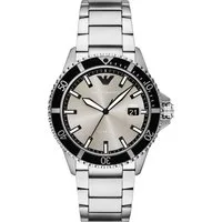 Emporio Armani Quarzuhr AR11683, Armbanduhr, Herrenuhr, Edelstahlarmband, analog, Tag
