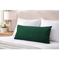 Amilian Kissenbezüge Kissenbezug 40x80 cm - Kopfkissenbezug Sofakissenbezug Kissenhülle, Cord-Optik, weich, Hotelverschluss ohne Reißverschluss