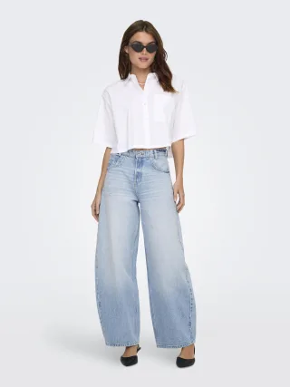 ONLY - ONLTAYLOR HW BARREL DNM PIM468 Light Blue Denim - Gr. - 32
