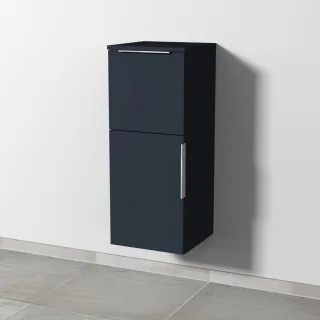 Sanipa 3way Mittelschrank mit 1 Tür und 1 Auszug, Marine-Matt, UP1261R UP1261R
