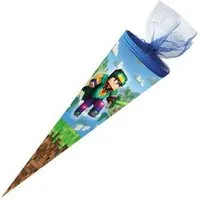 Nestler Schultüte Nestler Schultüte Blockscape 50cm mit Tüllverschluss