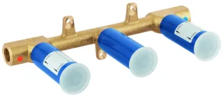 GROHE Unterputz-Einbaukörper 29025_2 für 3-Loch WT-Wandbatterien DIN 18534:2017, 29025002 29025002