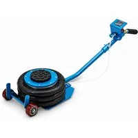 Bituxx Wagenheber Pneumatisch 3T Blau, max. Hubhöhe: 40 cm, MS-17230, 1/4 Zoll Druckluftanschluss
