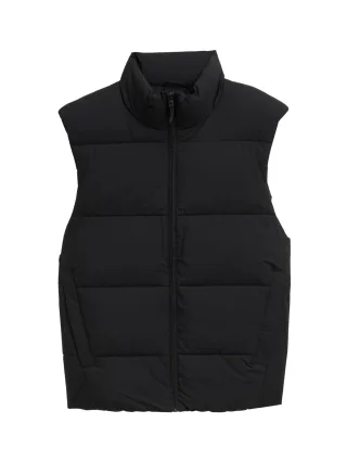 Denim Tom Tailor - Puffer-Weste mit Stehkragen black - Gr. - L
