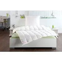 Haeussling Daunenbettdecke Swiss Royal, Bettdecken für Sommer und Winter, Ganzjahresdecke, Decke, Füllung: 90% Daunen, 10% Federn, Bezug: 100% Baumwolle, Bettdecke 135x200 cm, 155x220 cm & weitere Größen, Made in Germany