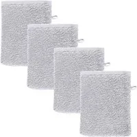 REDBEST Waschhandschuh Waschhandschuh "Oceanside" 4er-Pack, Leichtfrottier, Leichtfrottier Uni