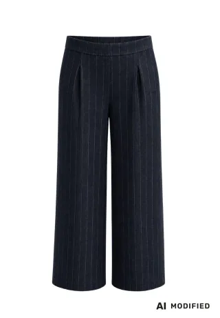 FRANK WALDER - Hosen FROZEN EDITION mit Bügelfalte ink/ivory - Gr. - 38