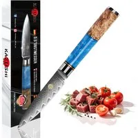 KAZUSHI Kochmesser Professionelles Santoku-Messer/Universalmesser, Superscharfes, Versatile Kochmesser, Fleisch / Gemüse / Obst usw