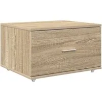 vidaXL Schranksystem Schubladenschrank Mit Rad Sonoma-Eiche 55 x 45 x 31 cm (1-St)
