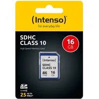 Intenso Intenso SDHC Karte 16GB Speicherkarte Class 10 Speicherkarte