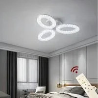 Eurotondisplay LED Deckenleuchte LED Deckenlampe Fernbedienung Lichtfarbe/Helligkeit einstellbar, LED fest integriert, mit Fernbedienung kaltweiß-neutalweiß -warmweiß, 7000k-3000k stufenlos einstellbar ., Lichtfarbe und Helligkeit einstellbar