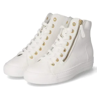 Paul Green High Sneaker - Gr. 37 - Weiß - Glattleder